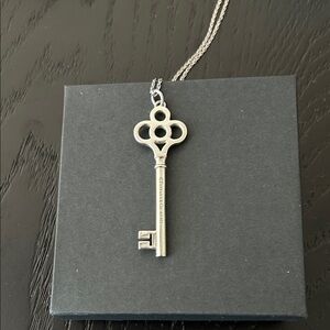 Tiffany & Co. Silver Key Necklace